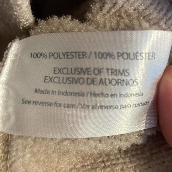 Woolrich Large 1/4 Snap Pullover Sweater Oatmeal Chest Pocket Mock Neck … - Picture 5 of 6